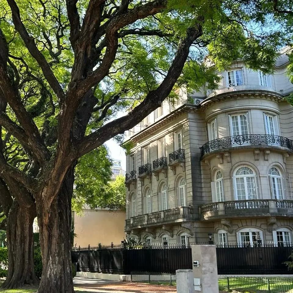 A photo of a building in the Recoleta neighborhood, Buenos Aires.