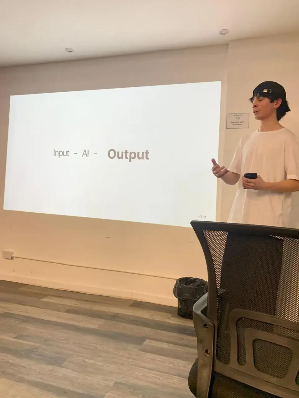 Presentation slide for AI and the web